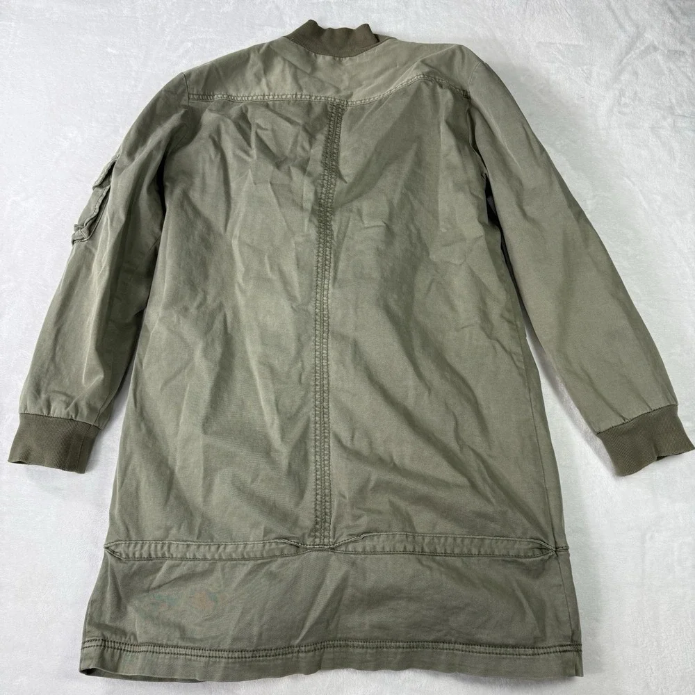 Marrakech Military Utility Jacket Medium Army Green‎ Cargo Pockets Anthropologie